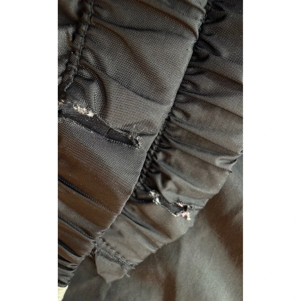 Adidas Team Vintage Y2K Wind Pants Mens M Black Lined Track Jogger 3 Stripe